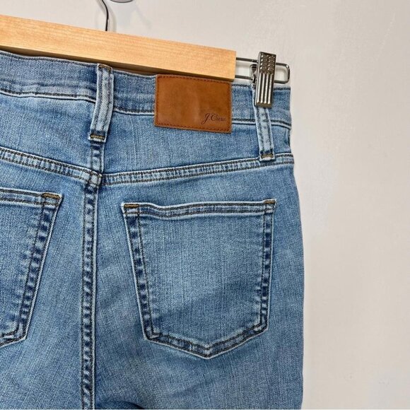 J Crew Denim Womens Size 25 9" High Rise Toothpick Jeans Light Wash Stretch - Picture 9 of 12